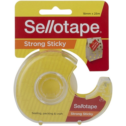 Sellotape Sticky Tape 18mmx25m In Dispenser Clear PACK8 | Better Office