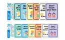 Sp- Sign Durus 225x300mm School Wall Hygiene & Social Dist W/Teaching Cards