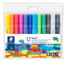 Sp- Pens Staedtler 3mm Noris Club Triangular Fibre Tip Assorted Pk12