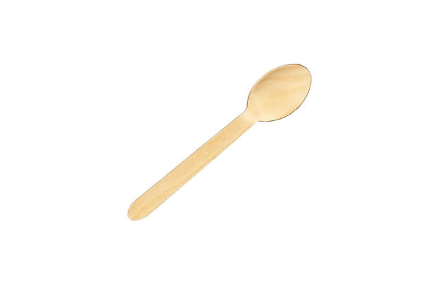 SPOON EARTH 160MM ECO WOODEN NATURAL PK100