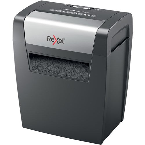 Rexel Momentum X406 Cross-Cut Shredder Black