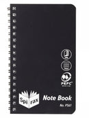NOTEBOOK SPIRAX P561 PP BLACK 87X147MM S/O 96PG