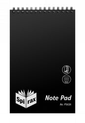 NOTEBOOK SPIRAX P563A PP BLACK 200X127MM T/O 200PG