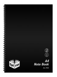NOTEBOOK SPIRAX P595 PP BLACK A4 S/O 120PG