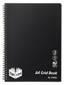 GRID BOOK SPIRAX P595G PP A4 S/O 200PG BLACK