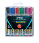 Marker Whiteboard Artline 579 5mm Chisel Nib Hard Case Asst Pk6