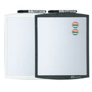 Whiteboard Quartet 230x280mm Sml Magnetic Dry Erase W/Marker Black/White