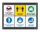 Sign Durus 400mmx300mm Wall Key Messages Assorted