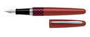 Sp- Fountain Pen Pilot Mr3 (Wave) Metallic Red Barrel Medium Nib