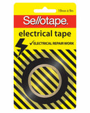 Sp- Electricial Tape Sellotape 19mmx9m Black Pk1 (BX8)