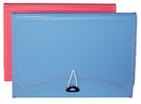 EXPANDING FILE STAT 13P + 1 EXPANDING SIDE POCKET PINK OR BLUE