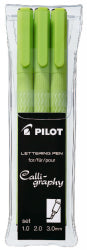 Sp- Pen Pilot Lettering Asst Points Black Wlt3
