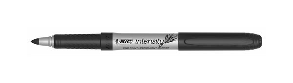 MARKER BIC INTENSITY PERMANENT 1.1MM FINE TIP BLACK BX12
