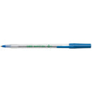 PEN BIC BP ECOLUTIONS ROUND STIC 1.0MM MEDIUM POINT BLUE BX50