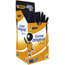 Pen Bic Bp Cristal Original 0.8mm Fine Black Bx50