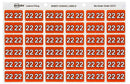 Sp- Label Avery 25 X 38 Mm 22 Side Tab Colour Coding Labels Orange Pk180