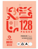 Sp - Exercise Book Olympic Eco A4 8mm Ruled 128pg (PK10)