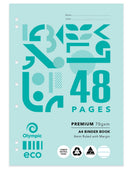 Binder Book Olympic Eco A4 8mm Ruled 48pg (PK20)