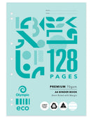 Binder Book Olympic Eco A4 8mm Ruled 128pg (PK10)