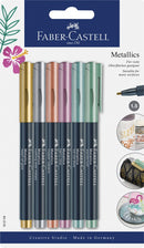 Sp - Markers Faber-Castell Metallic Asstd Pk6