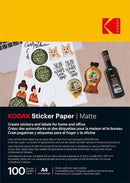 Sp- Sticker Paper Kodak A4 Matte Pk100