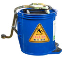 Mop Bucket Cleanlink 16l Hd Metal Wringer Blue