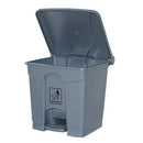 Rubbish Bin Cleanlink 45l With Pedal Lid Grey