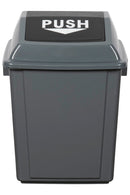 RUBBISH BIN CLEANLINK 25L WITH BULLET LID GREY