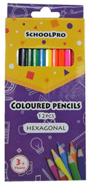 PENCIL COLOURED SCHOOLPRO HEXAGON BX12