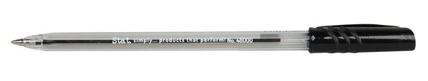 PEN STAT 1.0MM BALLPOINT MEDIUM BLACK BX50