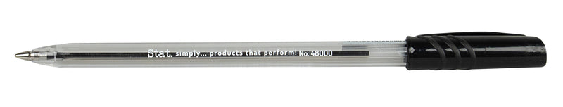 PEN STAT 1.0MM BALLPOINT MEDIUM BLACK BX50