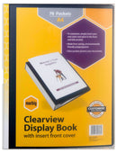 Sp- Display Book Marbig Clearview Non-Refillable Black 76 Pocketpg