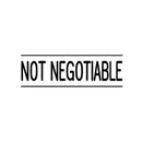 Sp- Stamp Deskmate Pre-Inked Not Negotiable Black