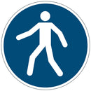 Sp- Marking Sign Durable Use Walkway Blue