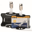 Sp- Name Badge Durable With Clip Black Pk25
