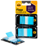 Sp- Flags Marbig 25 X 44mm Pop-Up 2 X 50 Transparent Blue