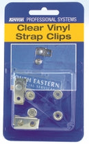 Sp- Security Card Holder Strap Clips Kevron Clear Vinyl Pk2
