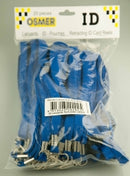 Sp- Lanyard With Swivel D-Clip W/Safety Release Clip Blue Pk20 (PKT)