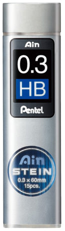 Sp- Lead Pentel 0.3mm Refill HB Ain Stein C273 Tube 15 (BX12)