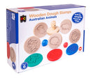 Sp- Stamp Wooden Ec Animals Dough Bx6
