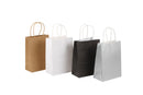 Gift Bag Plain 15x21cm Blk Gld Sil Wh Small (PK12)