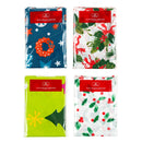 Xmas Tablecloth 130x225cm Flannel Backing 6 Asst