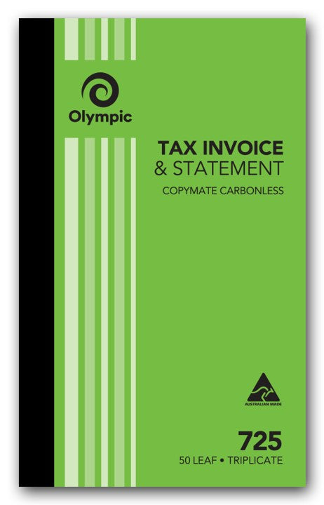INV/STAT BOOK OLYMPIC FSC 725 TRIP C/LESS 8X5 50LF (07751)