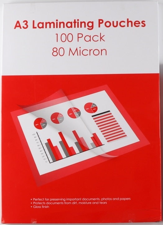 LAMINATING POUCH GNS BASIC A3 80 MICRON PK100