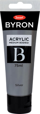 Paint Jasart Byron Acrylic 75ml Silver