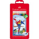 PENCILS COLOURED FABER-CASTELL WATERCOLOUR TIN12