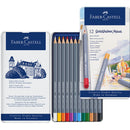 Pencil Coloured Faber-Castell Watercolour Goldfaber Tin12