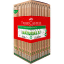 Pencil Graphite Faber-Castell Natural Eraser Tip HB Pk72