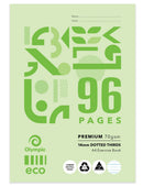 Sp- Exercise Book Olympic A4 Eco Recycled 14mm Dotted Thirds D149p 96pg (PK10)