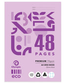 Grid Book Olympic A4 Eco Recycled 10mm Grid G104p 48pg (PK20)